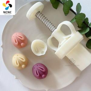 NCNC(okdeals01) mooncake mould 月饼模型具2025年 Plastic Rabbit Mooncake Mold Cute Hand Pressed Fondant Modelling Tools Chinese Style Manual Moon Cake Mould Baking