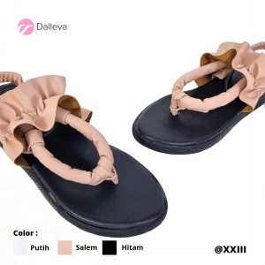 DALLEYA COLLECTION - Jovita Sendal Platform Jepit Wanita Real Pict Casual Trendy Berkualitas