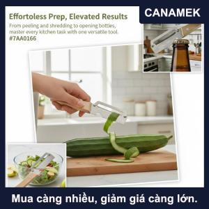 【CANAMEK】 Đa chức năng Rau Peeler thép không gỉ siêu sắc nét lưỡi cho nhà bếp khoai tây cà rốt trái cây dễ dàng nhà nấu ăn công cụ