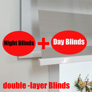 Double Blinds  Curtains Window Roller Blackout Window Blinds 60/80/100/120/140x200cm Korean Blinds for Windows COD