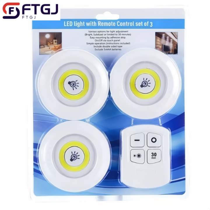 FTGJ Battery Operated LED Closets Lights for Wardrobe Bathroom ...