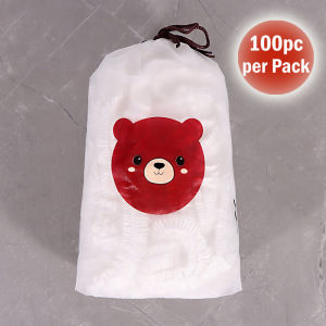 【SKIT SG】100pcs Reusable Food Storage Covers Bags for Bowls Elastic Plate Silicone Lid Covers Bags for Kitchen Food Fresh Seal 100pcs/Pack Disposable Elastic Food Cover Plastic Wrap Food-Grade PE Fresh-Keeping