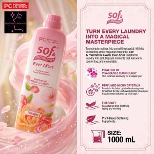 sof & mmmmm Ever After Concentrated Fabric Conditioner 1000ml Personal Collection Beautifully