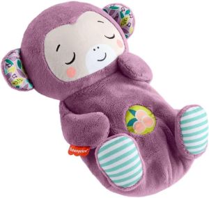 Fisher-Price Baby Toy Soothe ‘n Snuggle Otter Plush Pink Portable Sound Machine with Breathing Motion & Lights for Newborns Ages 0+ Months