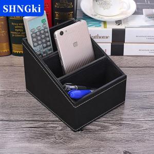 [COD] 🔥🔥🔥SHNGki PU da điều khiển từ xa chủ Máy tính để bàn tổ chức hộp lưu trữ cho TV hướng dẫn Thư Điện thoại văn phòng phân loại lưới mỹ phẩm Bút giá