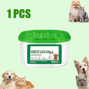 400ml Pet Hair Removal Magic Box Adsorb Cat Dog Fur Flea Control Plant Extract Sterilize Odor Eliminator