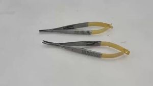 KITA Ophthalmic Needle Holder with lock 11.5/14/16/18cm Heavy Serrated Jaw Stainless Steel Eye surgical instruments