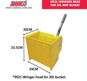 Heavy Duty Commercial Mop Bucket with Wringer 32LIT Mop Bucket With Castor Janitor Cleaner Cart Casters Baldi Mop Beroda Serbaguna 拖把桶  Mop Cart / Wringer Mop Pail With Wheel / Mop Bucket With Wheel / Baldi Mop Beroda