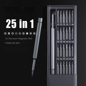 Precision Screwdriver Kit 24 Magnetic Bits Aluminum Alloy DIY Dismountable Screw Driver Set Mini Tool Case For Smart Home PC Phone Repair