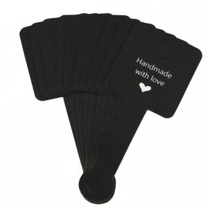 50-Pieces Foldable Adhesive Cards Multipurpose Labels Bracelet Display Cards for Jewelry Handmade Crafts and Exhibitions