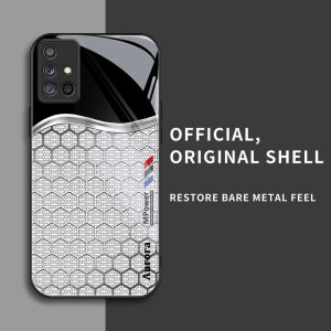 สำหรับ Samsung Galaxy A71 4G เคสศัพท์ป้องกันการตกแบบรังผึ้งสีเงิน มีสไตล์และบุคลิก