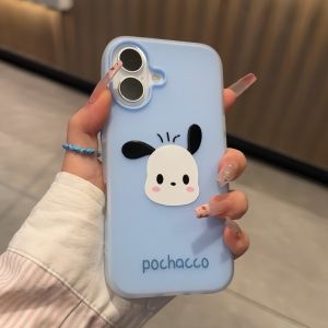 Phone Case For IPhone 11 15 16 14 12 13 17 Air PRO MAX XR XS 7 8 6 6S 11 12 13 14 15 16 17 Plus Casing IPhone 11PRO 12PRO 13PRO 11PROMAX 13PROMAX 15PROMX Cute Melody Silicone 2 in1 Jelly Couple Soft TPU Case Cover GDK046A