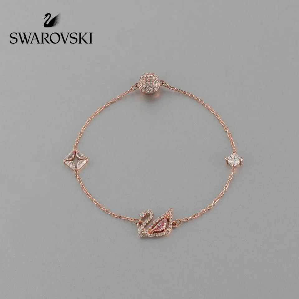 Dazzling swan discount bracelet swarovski