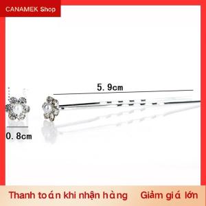 CS 40 PCS Wedding Hair Pins Crystal Pearl Flower Bridal Hairpins Hair Accessories