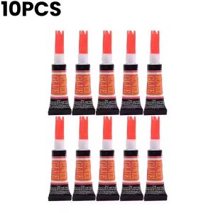 กาวเหลวติดแน่น20/10ชิ้นสำหรับไซยาโนอะคริเลตแบบติดกาวไม้ยางโลหะแก้วเครื่องเขียนเจลเคลือบเล็บกันรั่วที่แข็งแรง