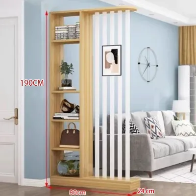 Simple Screen Frame Partition Rack Bookshelf Decorative Rack - Home Decor Living Room Bedroom Divide