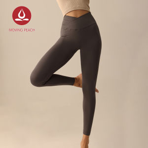 Di Chuyển Đào Yoga liền mạch Xà Cạp Cho Phụ Nữ eo cao nâng mông Quần chạy bộ V-Hình Dây Thắt Lưng Khiêu Vũ Phòng Tập Thể Dục Tập Thể Dục Alx