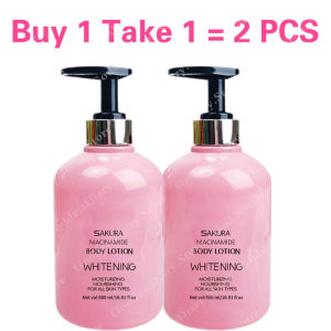 [BUY 1 TAKE 1] Sakura Body Lotion NIACINAMIDE Whitening Moisturizing Nourishing For All Skin Types