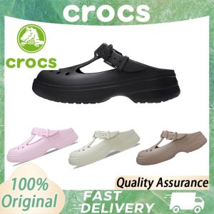 100% Original Crocs Mary Jane Clog for Womens Breathable Lightweight Summer Beach Sandals Multicol