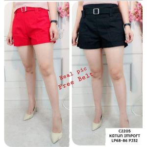 Ms C2205 Short Pant / celana pendek wanita casual import