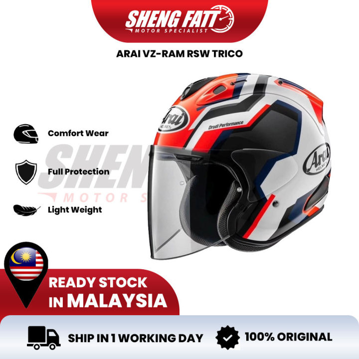 arai helmet for sale malaysia Helmets - Signet-X Features one ARAI VZ-RAM RSW TRICO Helmet