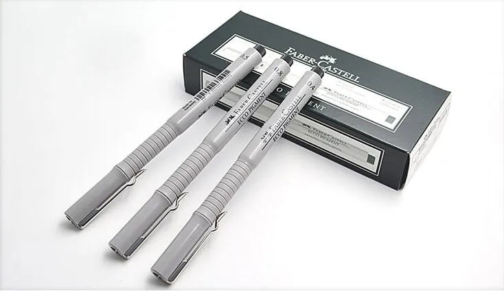 FABER-CASTELL Fineliner Pigment Liner Waterproof Black Ink