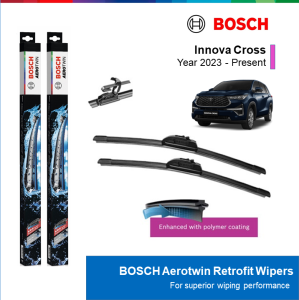 BỘ GẠT MƯA BOSCH AEROTWIN 24" & 16": TOYOTA INNOVA CROSS ĐỜI XE 2023 ĐẾN NAY