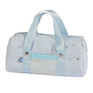 TSEVD Pencil Pouch Star Dots Pencil Case Multi-layer Handheld Korean Style Pen Bag Y2K Fashion Large Capacity Cloth Stationery Bag Stationery Holder