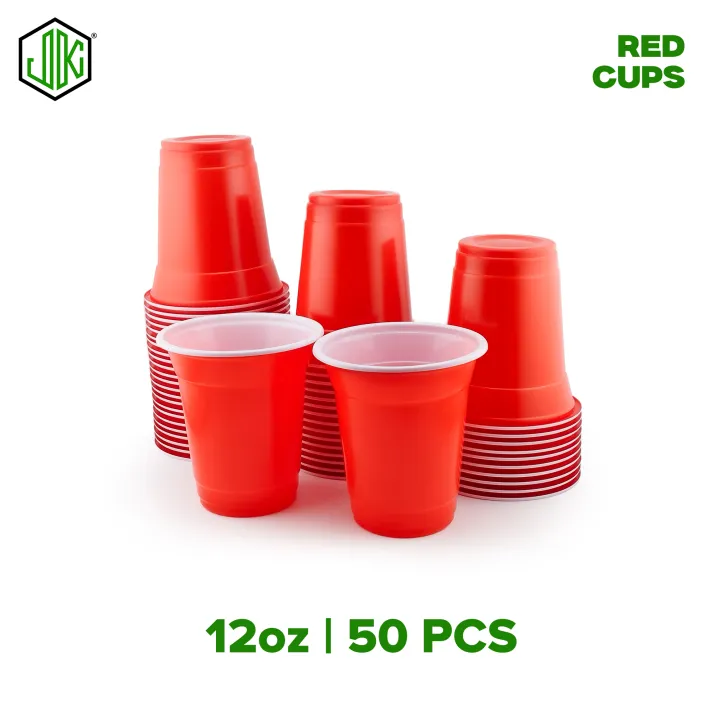 JKM%2050pcs%20Red%20Cups%2012oz%20For%20Beer%20Pong%20Party%20Drinking%20Cup%20-%20Image%202