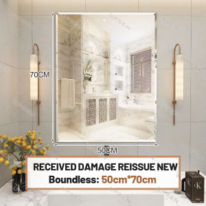 UPSEN Round Bathroom Mirror With Rack Wall Mounted Round Mirror Shelf Toilet Mirror Makeup Mirror