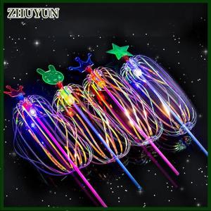 ZHUYUN Halloween cầu vồng Magic Stick Wand LED bong bóng đầy màu sắc sáng đồ chơi nhấp nháy Cây Đũa phép dính đồ chơi trẻ em Đồ chơi năm mới Xmas Đảng ủng hộ