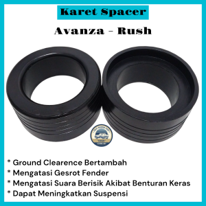 Karet Spacer Tatakan Per Depan Atas Avanza Rush Tebal 5cm1Set(2Pcs)
