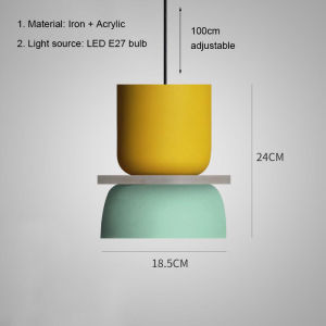 ที่ห้อยไฟนอร์ดิกโคมไฟ E27 LED สีสันสดใสทันสมัยโคมไฟแขวนโคมไฟระย้าไฟในร่มตกแต่งห้องสำหรับห้องนอนห้องนั่งเล่นโรงแรม