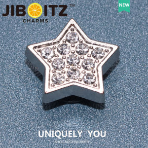 Metal jibbitz cross charm Shoe Buckle Shoe Accessories Silver Diamond Chain DIY Fashion Decorative Buckle