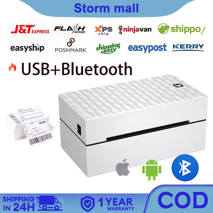 A6 Waybill Printer Set bluetooth Printers Label mini Thermal Printer
