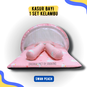 ANAKING Kasur Bayi Matras Kelambu Terbaru 2023 1 Set Lengkap Bantal Guling Promo Gratis Ongkir