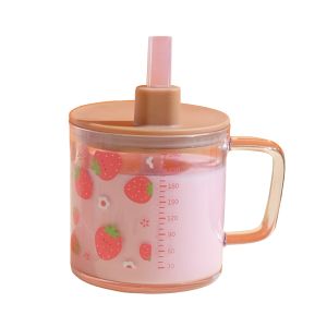 Little Dimple Tritan Multipurpose Milk Cup Training Cangkir Latih Minum Anak dengan Sedotan