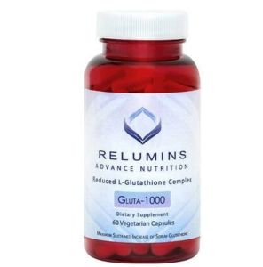 Relumins Gluta 1000 - 60 CAPSULES -Advanced Nutrition Reduced L- Glutathione Complex (FDA REGISTERED) | Vitamin C | Whitening | L-Glutathione