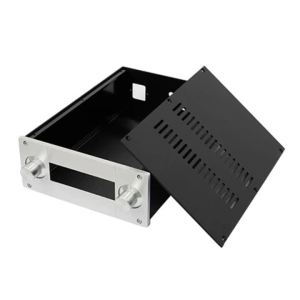 btnx Only empty shell - JC229 all-aluminum alloy power amplifier chassis (level meter version) 3T7R1