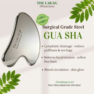(Premium SG) THE LAB.SG Ultra-Polished Medical-Grade Stainless Steel Gua Sha Tool for Face and Body