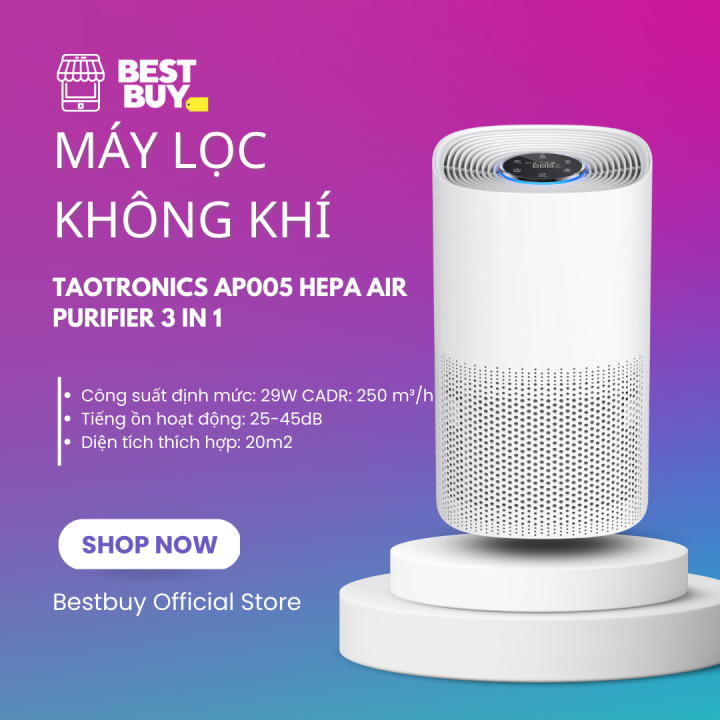 Máy Lọc Không Khí Taotronics AP005 HEPA Air Purifier 3 in 1 Lazada.vn