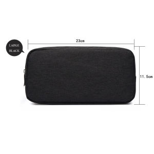 Huife Digital Portable Organizer Case for Headphones Travel Closet Storage Bag Zipper Accessories Charger Data Cable Bag