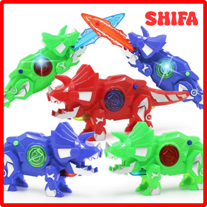 [SHIFA] Children and boys, electric deformation toys, dinosaur models ...