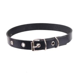 Vintage Punk Rock PU Leather Choker Necklace Gothic Collar for Trendsetters and Street Style Enthusiast