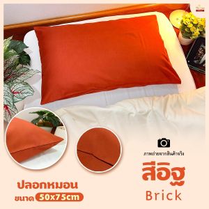 ปลอกหมอนสีพื้น50x75cmใบละ69บาท ขนาดใหญ่มาตรฐาน เนื้อผ้านุ่ม สีไม่ตก ปลอกหมอนแบบไม่มีปีก