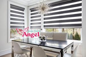 Duo Roller Blinds Plain color window Curtain for the living room office home bathroom 80*180cm 100*180cm 120*180cm 150*180cm 180*180cm High Quality Zebra Blinds Big Dustproof Cover day & night window Roller Blinds for living room office bedroom