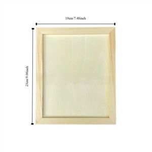 VIVIDI Wooden Blank Clay Frame Multi Size Creartive Wooden Photo Holder Kids Gift DIY Picture Frame Children Painting Drawing