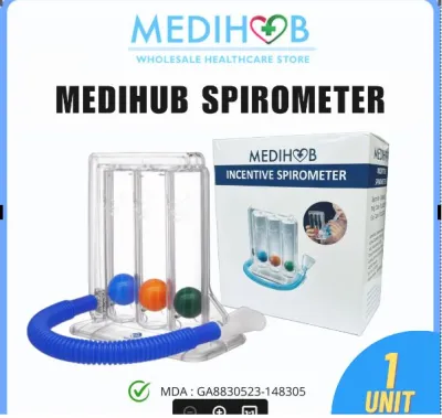 MEDIHUB Breathing exerciser Respiratory spirometer rehabilitation lung trainer Alat senaman paru paru 呼吸训练器