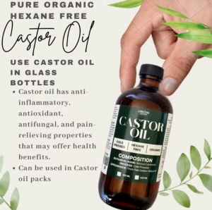 PURE CASTOR OIL HAIR GROWER ORGANIC HEXANE FREE COLD PRESSED BOTTLE 120 ml/250 ml/500 ml
