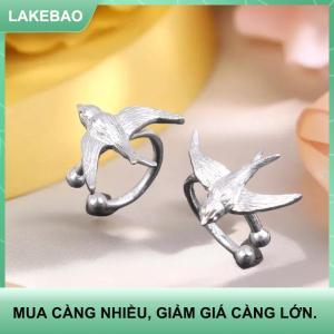 【LAKEBAO】 1 cặp đơn giản nuốt chim tai clip cho phụ nữ cô gái đơn giản động vật không xuyên giả sụn Tai Cuff đồ trang sức quà tặng